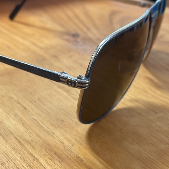 Vintage Gucci Aviator Polarized Sunglasses 80’s - Picture 2 of 5